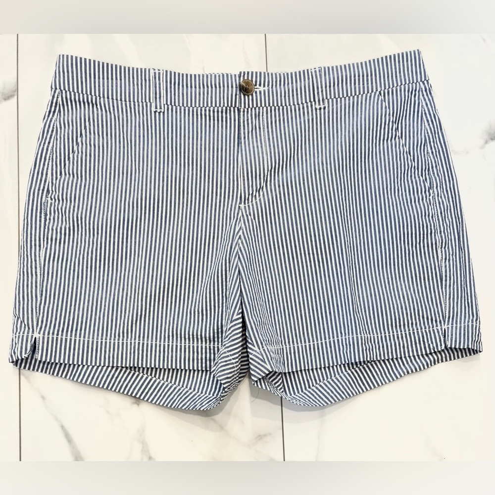 Old Navy Blue | White Striped Seersucker Shorts